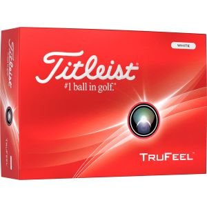 2024 Titleist TruFeel White Golf Balls Dozen Box