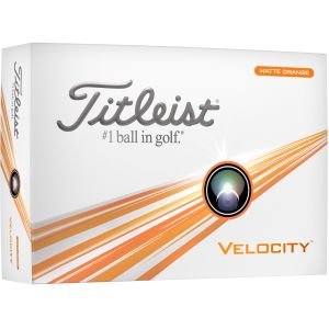 2024 Titleist Velocity Matte Orange Golf Balls Dozen Box