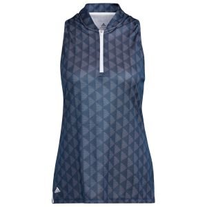 adidas Women's Primegreen HEAT.RDY Racerback Sleeveless Golf Polo Shirt