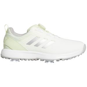 adidas Womens S2G BOA Golf Shoes Almost Lime/Silver Metallic/Ftwr White