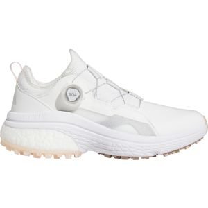 adidas Womens Solarmotion BOA Golf Shoes Cloud White/Silver Metallic/Wonder Quartz