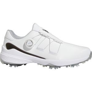 adidas ZG23 BOA Golf Shoes 2023 - Cloud White/Core Black/Silver Metallic