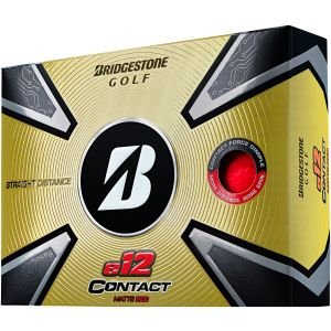 Bridgestone e12 Contact Matte Color Golf Balls 2023 - Red