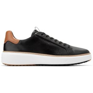 Cole Haan GrandPro Topspin Golf Shoes Black/Pecan Brown/Optic White