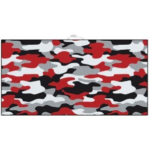 Devant Ultimate Microfiber Golf Towel - Red/Black Camo