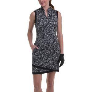 EPNY Women's Sleeveless Snakeskin Print Golf Dress