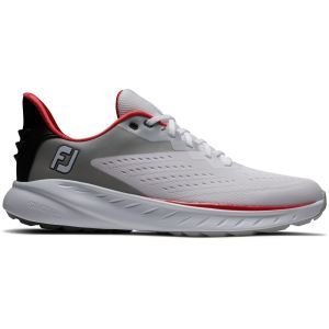 FootJoy Flex XP Golf Shoes 2023 - White/Black/Red 56277