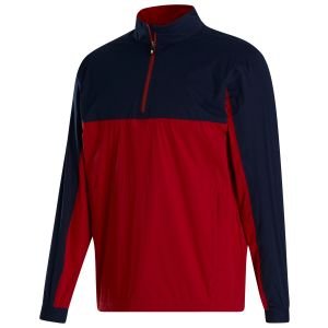 FootJoy HydroKnit Golf Pullover - Navy/Crimson