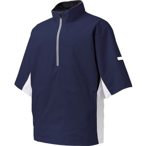 FootJoy HydroLite Short Sleeve Golf Rain Shirt Jacket Navy/White/Black