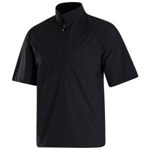 FootJoy HydroLite X Short Sleeve Golf Rain Shirt Black