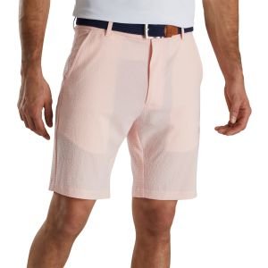 FootJoy Seersucker 10 Inch Golf Shorts - Quartz Pink