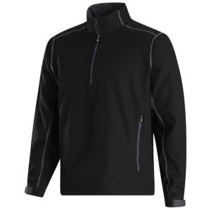 FootJoy Sport Windshirt Golf Pullover - Black/Charcoal 32664