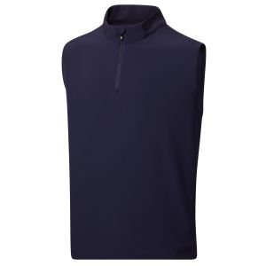 FootJoy Stretch Woven Golf Vest + Knit Accents - Navy