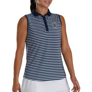 FootJoy Women's 2024 U.S. Open Sleeveless Striped Golf Polo