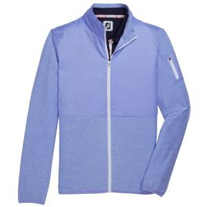 FootJoy Womens Full-Zip Space Dye Mid-Layer Golf Jacket Violet