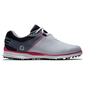 FootJoy Womens Pro/SL Sport Golf Shoes White/Navy/Pink
