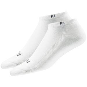 FootJoy Womens ProDry Low Cut Golf Socks White - 2 Pack