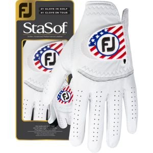 FootJoy Womens StaSof USA Flag Golf Gloves