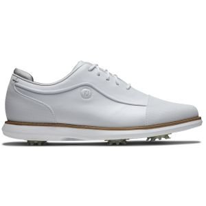 FootJoy Womens Traditions Cap Toe White Golf Shoes
