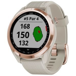 Garmin Approach S42 GPS Golf Watch - STAINLESS/WHITE