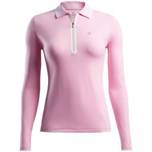 G/FORE Womens Featherweight Zip Long Sleeve Golf Polo