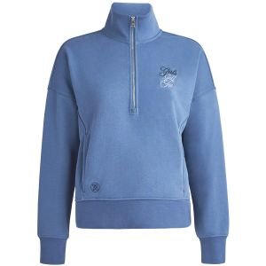 G/FORE Women's Girls Golf Too French Terry Quarter Zip Boxy Golf Pullover