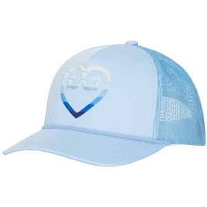 G/FORE Women's Striped Heart Gs Interlock Knit Trucker Golf Hat