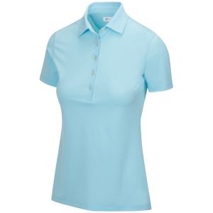 Greg Norman Womens Freedom Micro Pique Stretch Golf Polo - SEASIDE BLUE - XXL