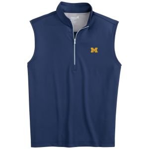 johnnie-O University of Michigan Dave 1/4 Zip Performance Golf Vest