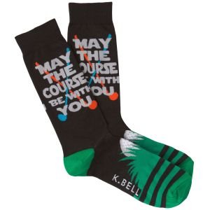 K. Bell May the Course Crew Golf Socks