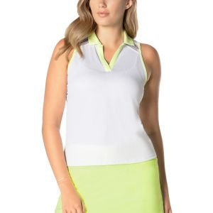Lucky In Love Womens At Ease Sleeveless Golf Top