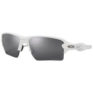 Oakley Flak 2.0 XL Polished White Sunglasses - Prizm Black Polarized Lens