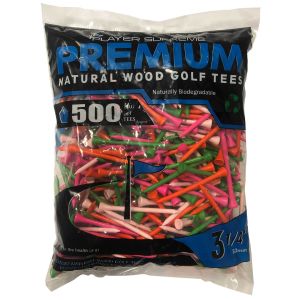Player Supreme Neon Golf Tees 3 1/4" 500 Pack