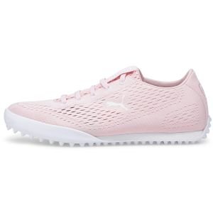 PUMA Womens Monolite Fusion Slip-On Golf Shoes - Chalk Pink/Puma White