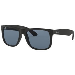 Ray-Ban Justin Classic Black Sunglasses - Polarized Blue Classic Lens