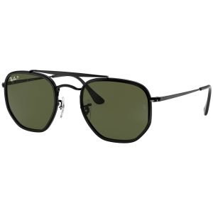 Ray-Ban Marshal II Polished Black Sunglasses Green Classic G-15 Lens