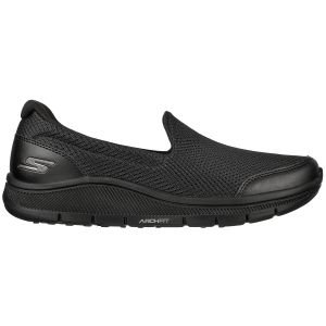 Skechers Women's GO GOLF Arch Fit Walk Golf Shoes Black - Side View of Right Shoe