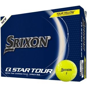 Srixon Q-Star Tour 5 Golf Balls Yellow Packaging