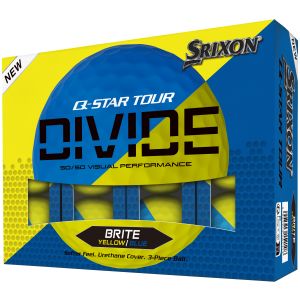 Srixon Q-STAR Tour Divide 2 Golf Balls Yellow/Blue Packaging