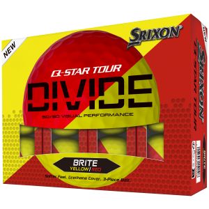 Srixon Q-STAR Tour Divide 2 Golf Balls Yellow/Red