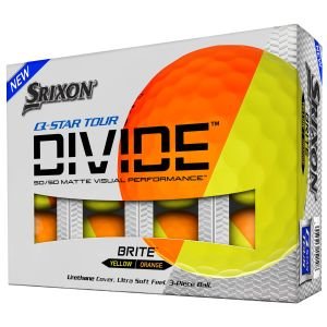 Srixon Q-STAR Tour Divide Golf Balls - Yellow/Orange