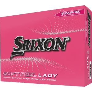Srixon Womens SOFT FEEL LADY Golf Balls 2023 - Passion Pink