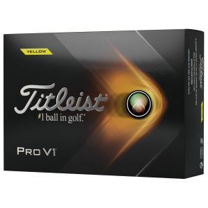 2021 Titleist Pro V1 Yellow Golf Balls Packaging