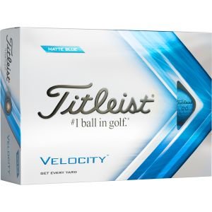 Titleist Velocity Matte Blue Golf Balls Packaging