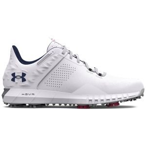 Under Armour UA HOVR Drive 2 Golf Shoes - White/Metallic Silver/Academy