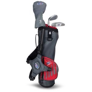 U.S. Kids UL39 3 Club Junior Golf Set - Grey/Red Bag