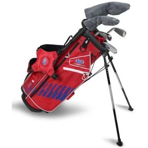 U.S. Kids UL54 5 Club Junior Golf Set - Red/Blue/White Bag