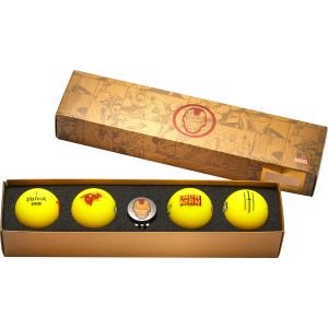 Volvik Vivid Marvel 3.0 Golf Ball Gift Set - Iron Man