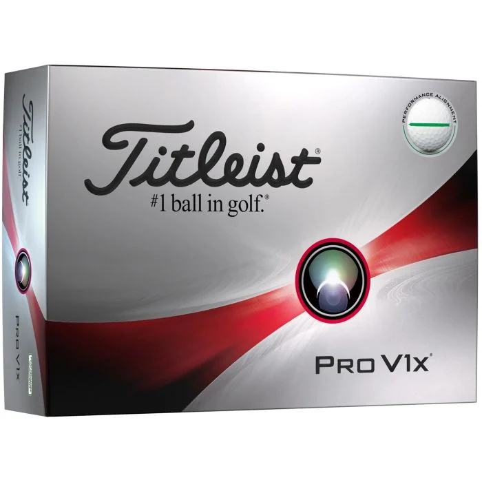 Free Shipping - Titleist Pro V1x Green Performance Alignment Golf