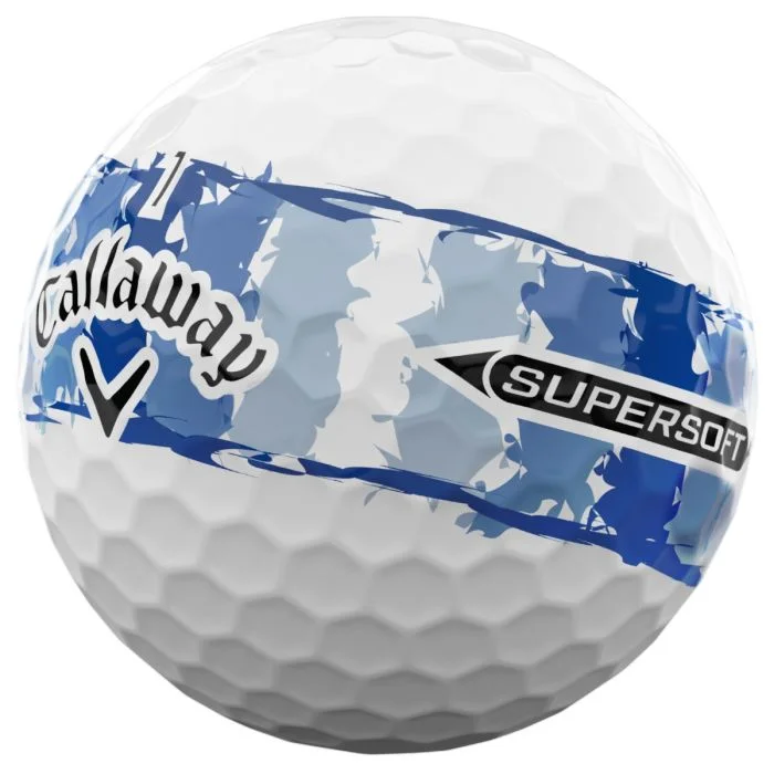 Callaway Supersoft Blue Distressed Stripe Limited Edition Golf